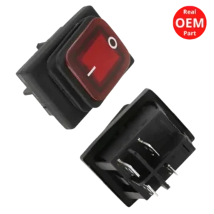 Interruptor switch 4 pines rojo.